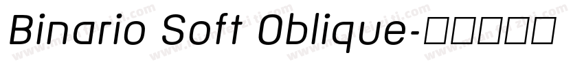 Binario Soft Oblique字体转换